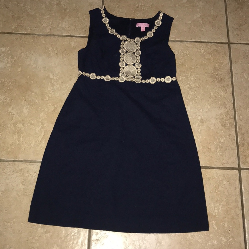 Lilly Pulitzer Rosie Square Neck Shift Dress 00